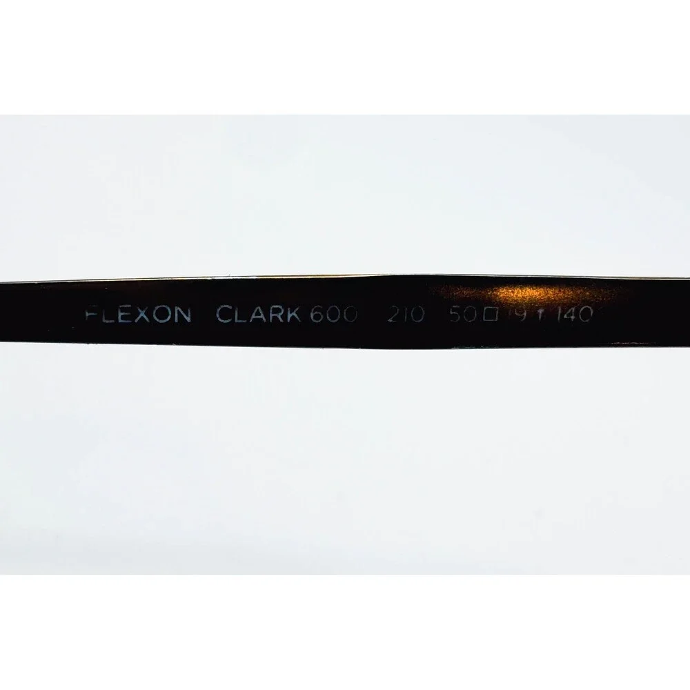 Flexon Clark 600 Eyeglass Frames Mens Brown Titanium 50-19-140